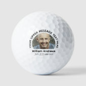Gepersonaliseerde 3-regelige tekst & aangepaste fo golfballen (Voorkant)