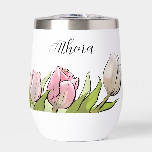 Gepersonaliseerde 3 tulpen (Voorkant)