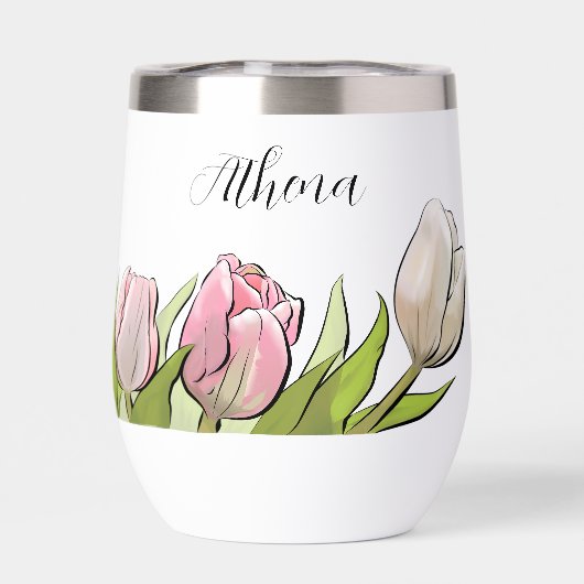 Gepersonaliseerde 3 tulpen (Achterkant)