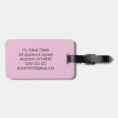 Gepersonaliseerde 3D-basisinformatie Bagagelabel (Achterkant horizontaal)