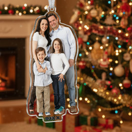 Gepersonaliseerde 3D foto cut-out opknoping Orname Fotobeeldje Ornament
