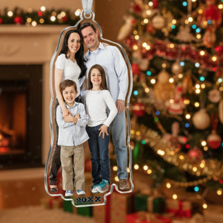 Gepersonaliseerde 3D foto cut-out opknoping Orname Fotobeeldje Ornament