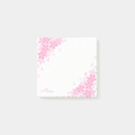 Gepersonaliseerde 3x3 Post-it-notities met Roze Ke Post-it® Notes