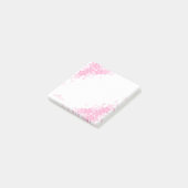 Gepersonaliseerde 3x3 Post-it-notities met Roze Ke Post-it® Notes (Schuin)