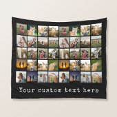 Gepersonaliseerde 40 fotocollage fleece deken