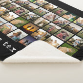 Gepersonaliseerde 40 fotocollage sherpa deken (3/4)