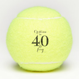 Gepersonaliseerde 40 & Foxy Tennisballen