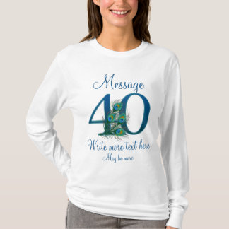 Gepersonaliseerde 40 stijlvolle 40ste verjaardag t-shirt