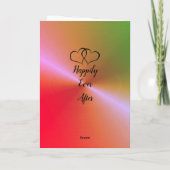 Gepersonaliseerde 40e Jubileum Kaart voor vrouw (Achterkant)