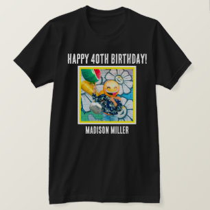 Gepersonaliseerde 40e mijlpaal verjaardag T-shirt