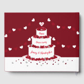 Gepersonaliseerde 40e Ruby Wedding Jubileum cake Gastenboek (Achterkant)