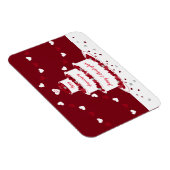 Gepersonaliseerde 40e Ruby Wedding Jubileum cake Magneet (Rechterzijde)