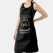 Gepersonaliseerde 40e Verjaardag Geboren 1985 Zwa Schort (Insitu)