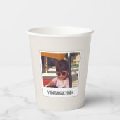 Gepersonaliseerde 40e verjaardag Grappige Decor Pa Papieren Bekers (Achterkant)