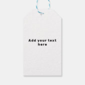 Gepersonaliseerde 40e verjaardag Plein Cadeaulabel (Achterkant)