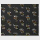 Gepersonaliseerde 40e verjaardag Proost en bieren Cadeaupapier (Vlak)