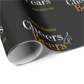 Gepersonaliseerde 40e verjaardag Proost en bieren Cadeaupapier (Rol Hoek)