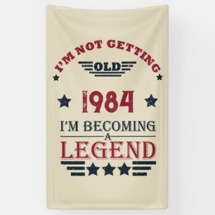 Gepersonaliseerde 40e verjaardagscadeaus rood spandoek