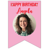 Gepersonaliseerde 40ste verjaardag Bunting Vlaggetjes (Tweede vlag)