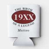 Gepersonaliseerde 40ste verjaardag Geboorte van ee Blikjeskoeler (Achterkant)