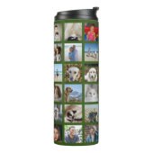 Gepersonaliseerde 42 fotocollage thermosbeker (Gedraaid links)