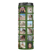 Gepersonaliseerde 42 fotocollage thermosbeker (Achterkant)