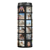 Gepersonaliseerde 42 fotocollage thermosbeker (Achterkant)