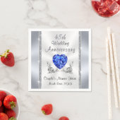 Gepersonaliseerde 45e bruiloft Jubileum servetten (Insitu)