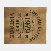 Gepersonaliseerde  45e verjaardagscadeaus fleece deken (Voorkant (Horizontaal))