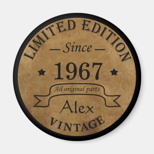 Gepersonaliseerde  45e verjaardagscadeaus magneet (Voorkant)