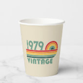 Gepersonaliseerde  45e verjaardagscadeaus papieren bekers (Achterkant)