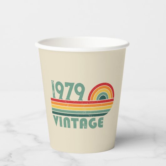 Gepersonaliseerde  45e verjaardagscadeaus papieren bekers (Voorkant)