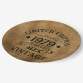 Gepersonaliseerde 45e verjaardagscadeaus papieren bordje (Gekanteld)