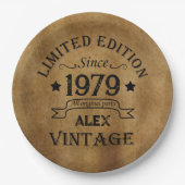 Gepersonaliseerde 45e verjaardagscadeaus papieren bordje (Voorkant)