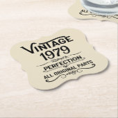 Gepersonaliseerde 45e verjaardagscadeaus zwart kartonnen onderzetters (Gekanteld)