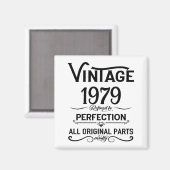 Gepersonaliseerde 45e verjaardagscadeaus zwart magneet (Voorkant / Achterkant)