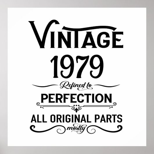 Gepersonaliseerde 45e verjaardagscadeaus zwart poster (Voorkant)