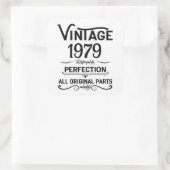 Gepersonaliseerde  45e verjaardagscadeaus zwart vierkante sticker (Tas)