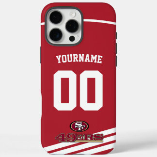 Gepersonaliseerde 49ers Jersey Amerikaans Football iPhone 16 Pro Max Hoesje