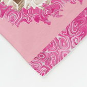 Gepersonaliseerde 4 foto aangepaste tekst hou van  fleece deken (Hoek)