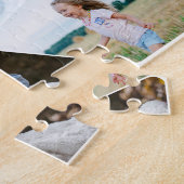 Gepersonaliseerde 4-foto collage puzzel | 8 x 10 i (Zijkant)