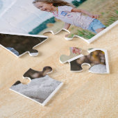 Gepersonaliseerde 4-foto collage puzzel | 8 x 10 i legpuzzel (Zijkant)