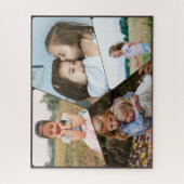 Gepersonaliseerde 4-foto collage puzzel | Aangepas (Verticaal)