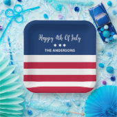 Gepersonaliseerde 4 juli papieren Borden Papieren Bordje (Feest)