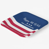 Gepersonaliseerde 4 juli papieren Borden Papieren Bordje (Gebogen)