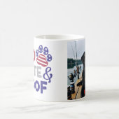 Gepersonaliseerde 4 juli Photo Dog Mok (Center)