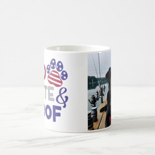 Gepersonaliseerde 4 juli Photo Dog Mok (Center)