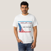 Gepersonaliseerde 4 juli T-shirts (Voorkant volledig)