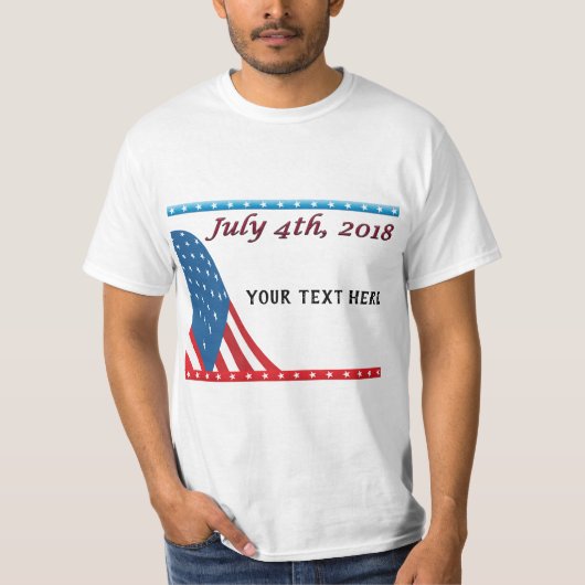 Gepersonaliseerde 4 juli T-shirts (Voorkant)