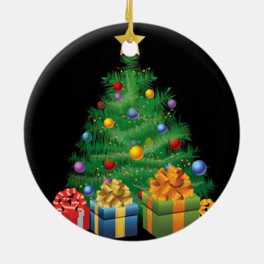 GEPERSONALISEERDE (4 NAMEN) GEZINSORNAMENT KERAMISCH ORNAMENT (Achterkant)